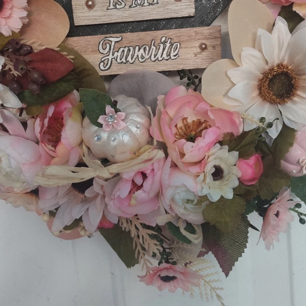 HANDMADE fall wreath decor